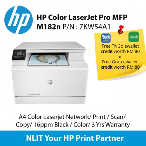 Hp Color Laserjet Pro Mfp M182n 7kw54a Print Scan Copy Network16ppm Black Color 3 Yrs 9981